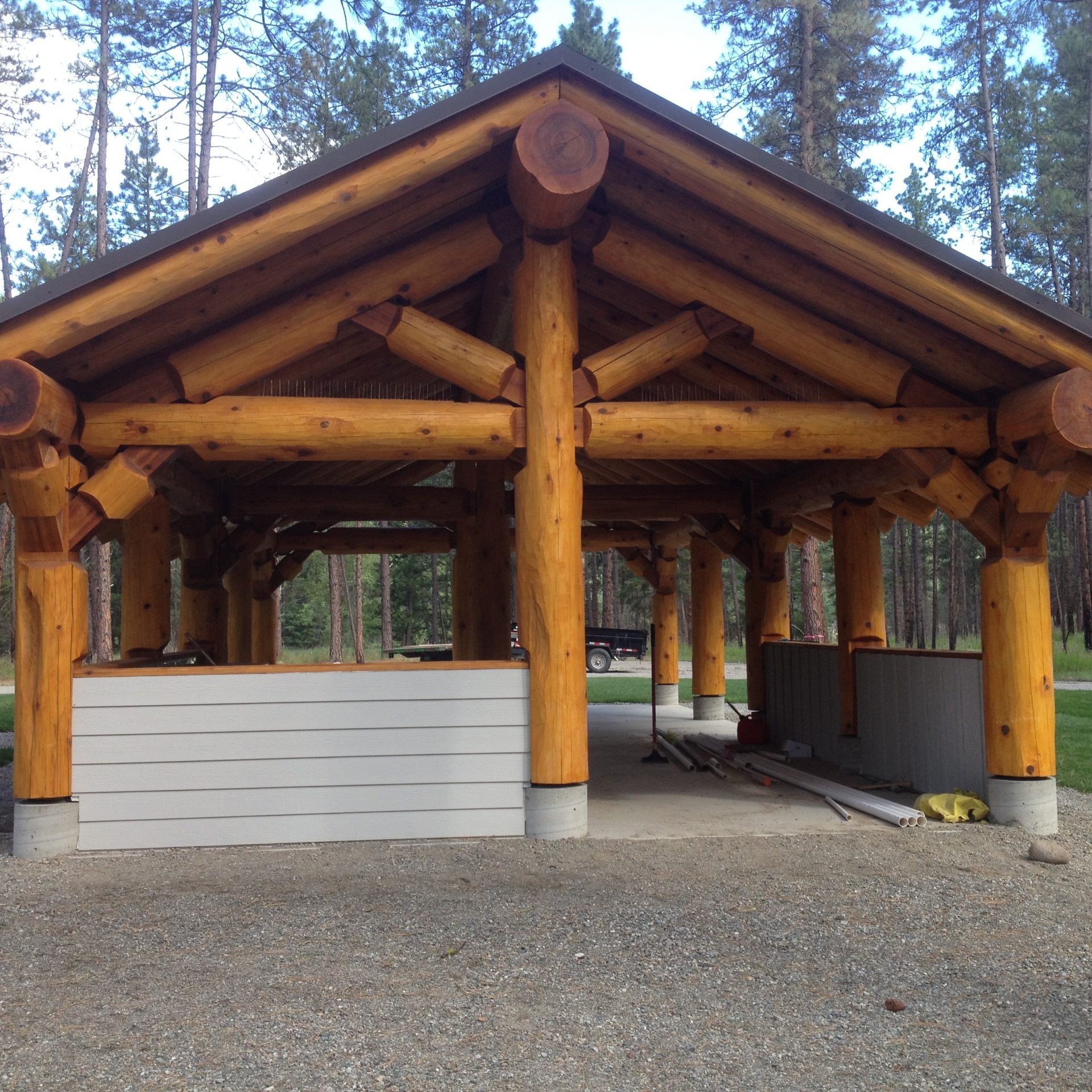 Provincial Park Log Structure (5)